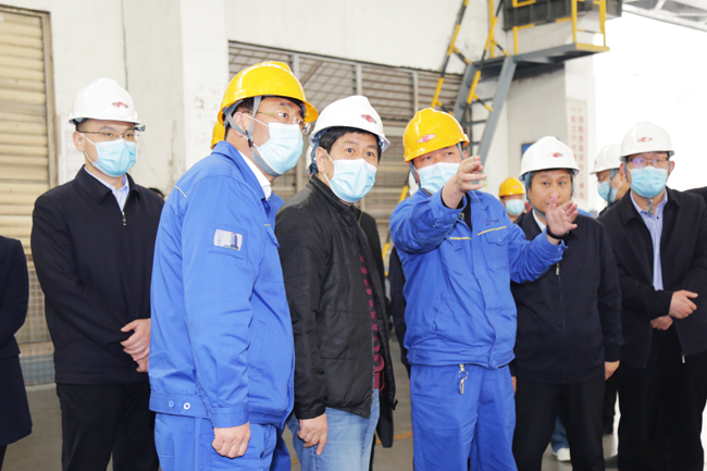 洛陽市委常委、常務副市長孫延文到萬基調研指導工作